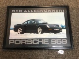 DEREK ALLESKONNER FRAMED PORSCHE 959 PICTURE