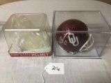 OKLAHOMA SIGNED MINI HELMET