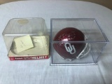 OKLAHOMA BILLY SIMS SIGNED MINI HELMET
