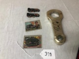 RON CAPPS PUSH ROD SIGNED, CARS AND CARDS