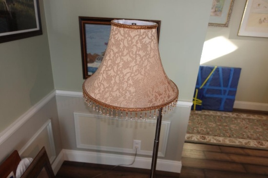 Modern Upright Floor Lamp with Jewels
