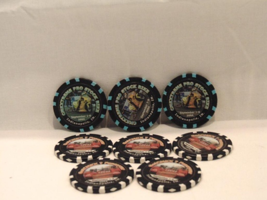 (8) Assorted Racing Collectors coins