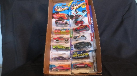 Quantity of Hot Wheels, as pictured
