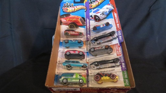 Quantity of Hot Wheels, as pictured