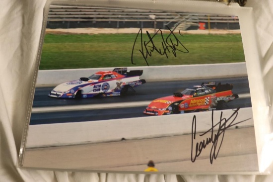 Binder of Autographed NHRA Pictures