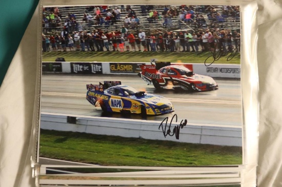 Binder of Autographed NHRA Pictures