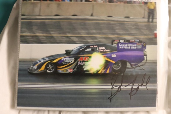 Binder of Autographed NHRA Pictures