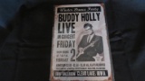 Metal sign, Buddy Holly, as pictured