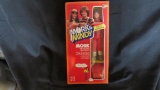 Vintage Mork and Mindy action figure, in box, box shows damage/discoloration, as pictured