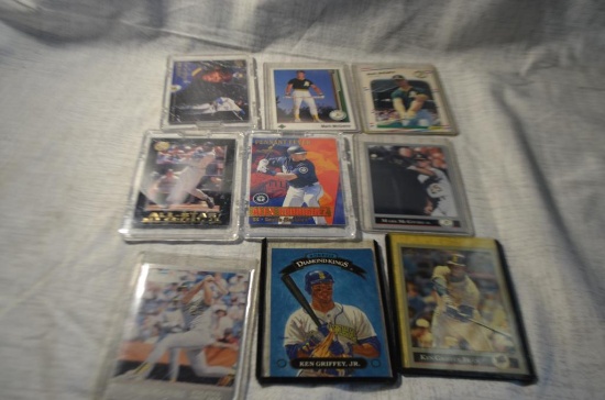 Cards 9 Baseball (4) Griffey Jr, (4) McGwire, and (1) Rodriguez