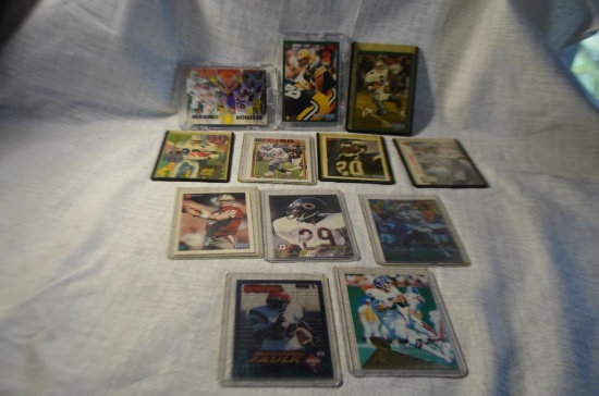 Cards 12 Football (3) Marino, (1) Aikman, (1) Sanders, (1) Grbac, (1) Means, (1) Smith, (1) Elway,