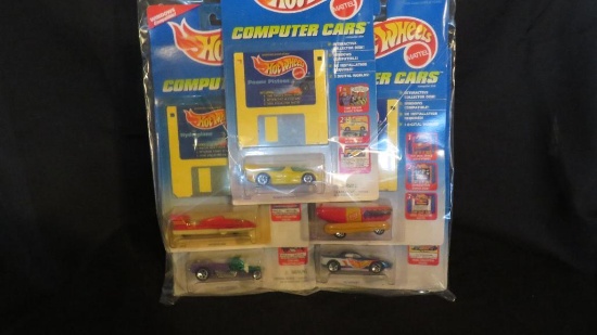 Quantity of Hot Wheels, Computer Cars, as pictured