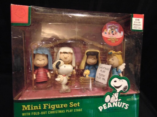 Peanuts, Mini Figure Set w/ Fold-Out Stage