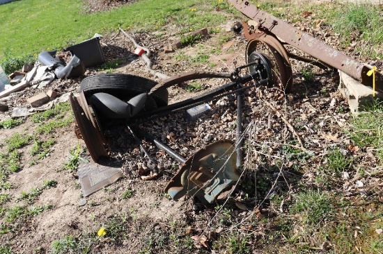 Old Car Frame and Rear End