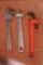 Pipe Wrenches & Adjustable Wrenches as Pictured