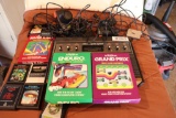 Vintage Atari Gaming System with Games