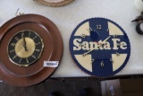 Santa Fa & Elgin Wall Clocks