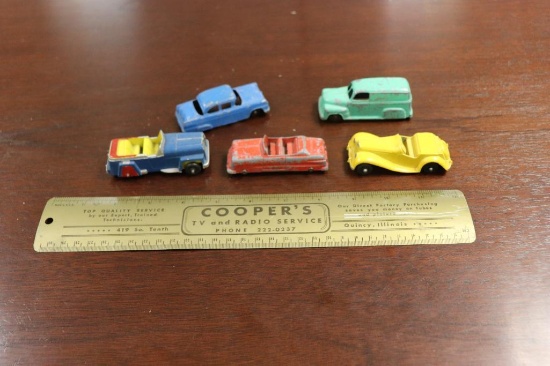 Quanity of vintage toy cars to include Tootsie