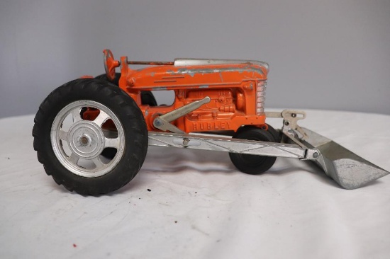 Vintage Hubley 1/16 Scale Die-Cast Tractor w/ loader