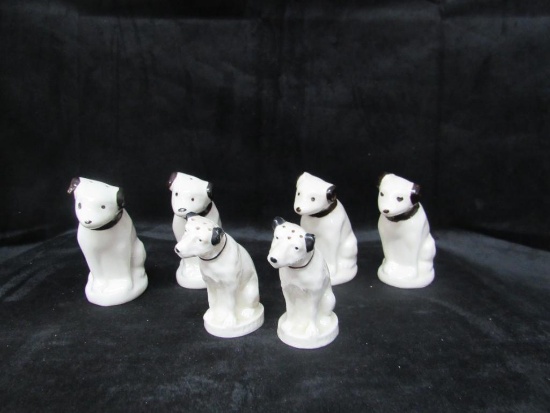 Vintage Lot Of 3 Lenox RCA Victor Nipper Dog SP Shakers