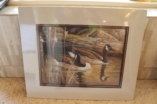 22 in. x 18 in. Geese Picture in original packaging