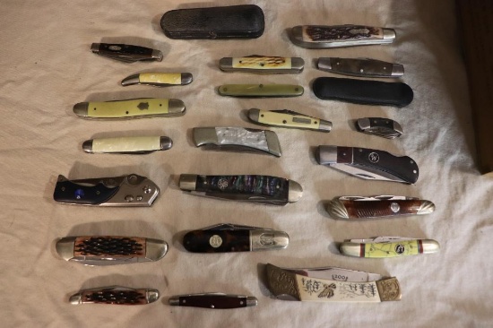 LARGE QUANTITY OF OLDER POCKET KNIVES