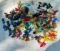 FLAT OF VINTAGE TOY ARMY MEN COWBOYS AND INDIANS AND MORE