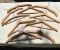 VINTAGE ADVERTISING WOOD CLOTHES HANGERS