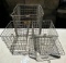 3 VINTAGE WIRE LOCKER BASKETS