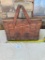 VINTAGE HAWKEYE WICKER METAL LINED PICNIC BASKET