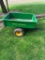 JOHN DEERE 80 METAL LAWN TRAILER W/ DUMP BED - TIRES FLATTEN