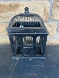 DECORATIVE WOOD & METAL BIRDCAGE