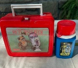 1983 RETURN OF THE JEDI PLACTIC LUNCH BOX WITH THERMOS