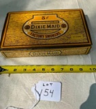 VINTAGE CARDBOARD BOX OF DIXIE MADE CIGARS - FULL