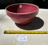 1800S YORK - OX BLOOD CROCK BOWL