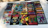 FLAT LOT OF D.C. AND MARVEL COMIC BOOKS X-MEN, SPIDER-MAN & MORE