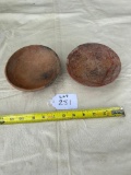 2 VINTAGE NATIVE AMERICAN CLAY BOWLS 6