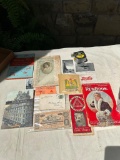 LOT OF VINTAGE PAPERWORK INCLUDING PEPSI-COLA, ALTON RAILROAD, REPUBLICAN COMMITTEE 1908 & MORE