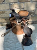 VINTAGE LEATHER PONY SADDLE