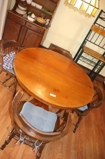 Oak Table with 4 Chairs