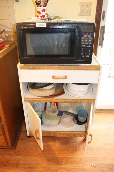 Microwave and Microwave stand