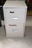 Two Drawer Metal Filing Cabinet