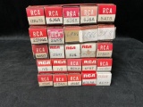 LOT OF VINTAGE RCA ELECTRON RADIO TUBES VARIOUS NUMBERS