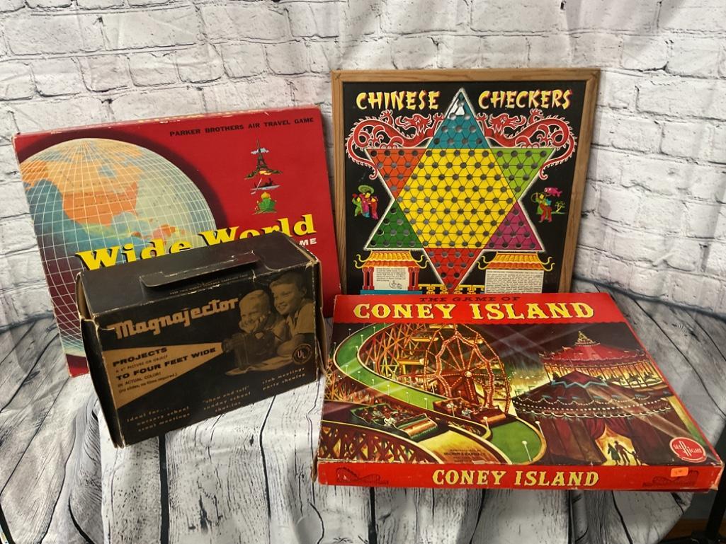 VINTAGE GAME LOT INCLUDING CHINESE CHECKERS, THE Proxibid