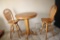 Solid Wood Table With 2 Chairs