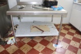 Stainless Steel Table with Contents
