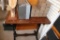 36 in. Wooden table contents