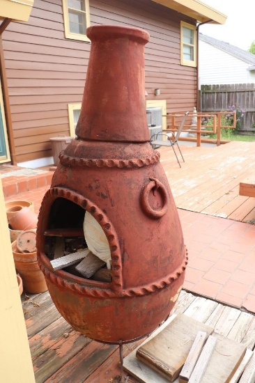 Clay Chiminea