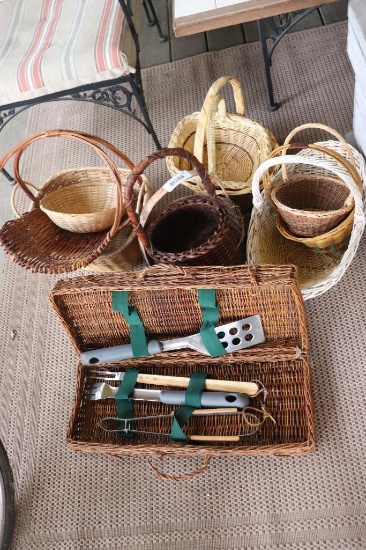 Lot Of Whicker Items
