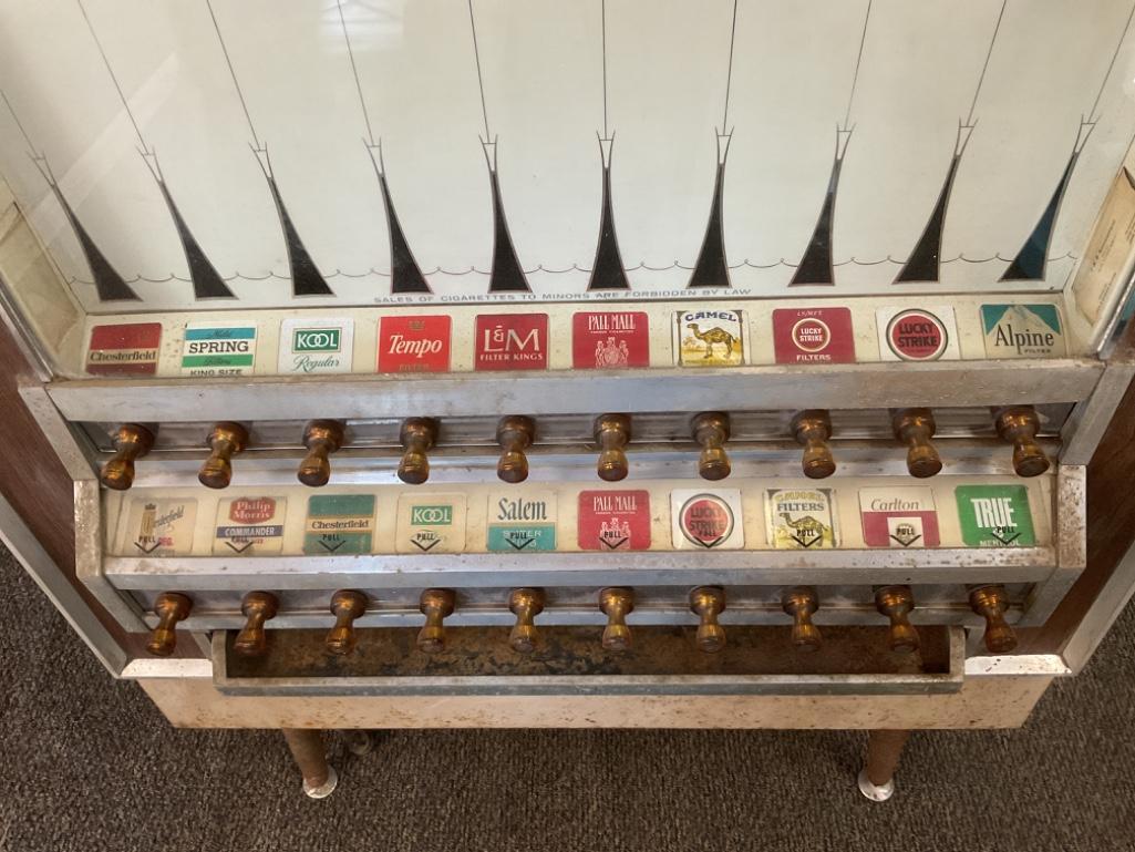 VINTAGE HEAVY CIGARETTE VENDING MACHINE NATIONAL
